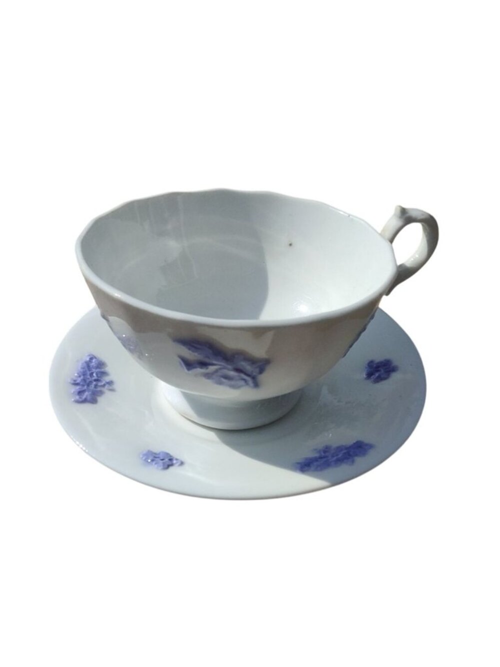 Vintage Royal Adderley Fine Bone China England Blue Chelsea Cup and Saucer